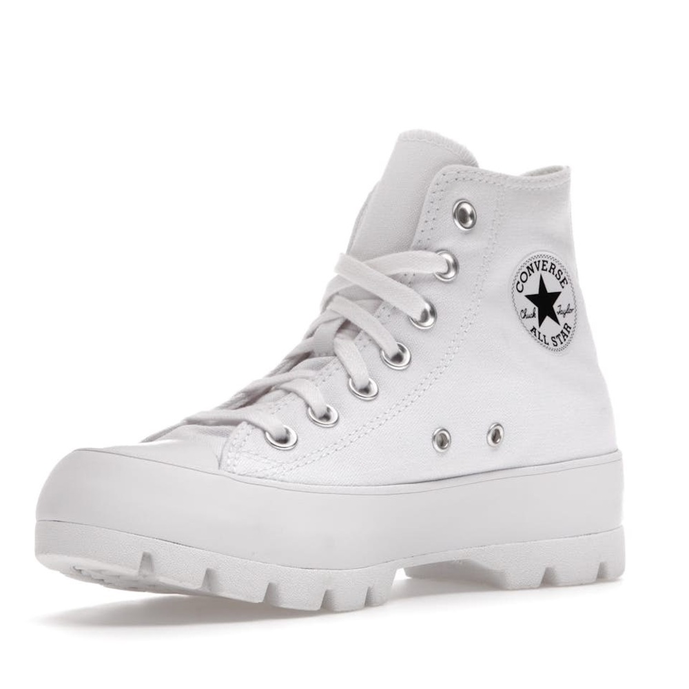 Converse Chuck Taylor All Star Lugged 2.0 Hi White LEATHER Shoes